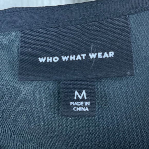 Who What Wear | Black Ruffled Blouse | Size M - Picture 6 of 8